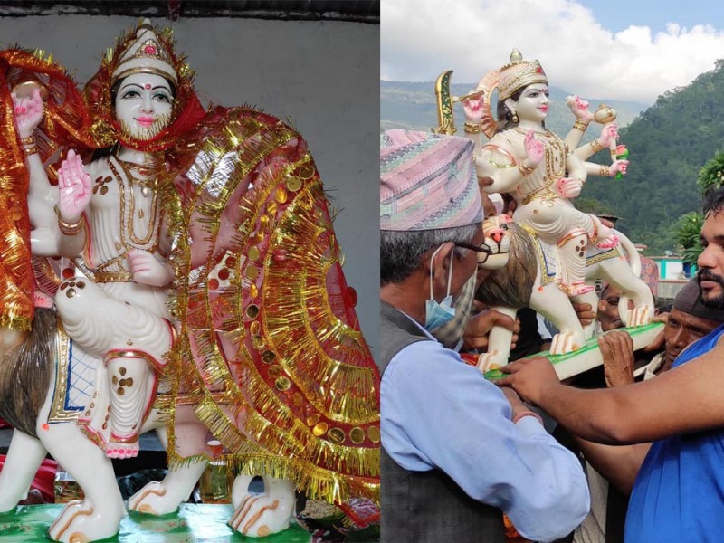 दैलेखमा दुर्गाभवानीको मन्दिर स्थापना